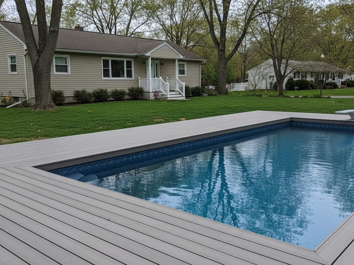 Composite Decking Installation completed by Summit Deck Co in Ithaca, NY